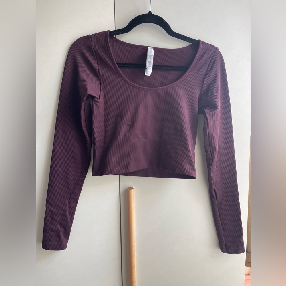 Athleta long sleeve crop top